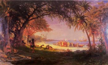 阿爾伯特 比爾施塔特 The Landing of Columbus 阿爾伯特 比爾施塔特 The Landing of Columbus